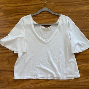 Vetta Cropped Flutter Tee size S